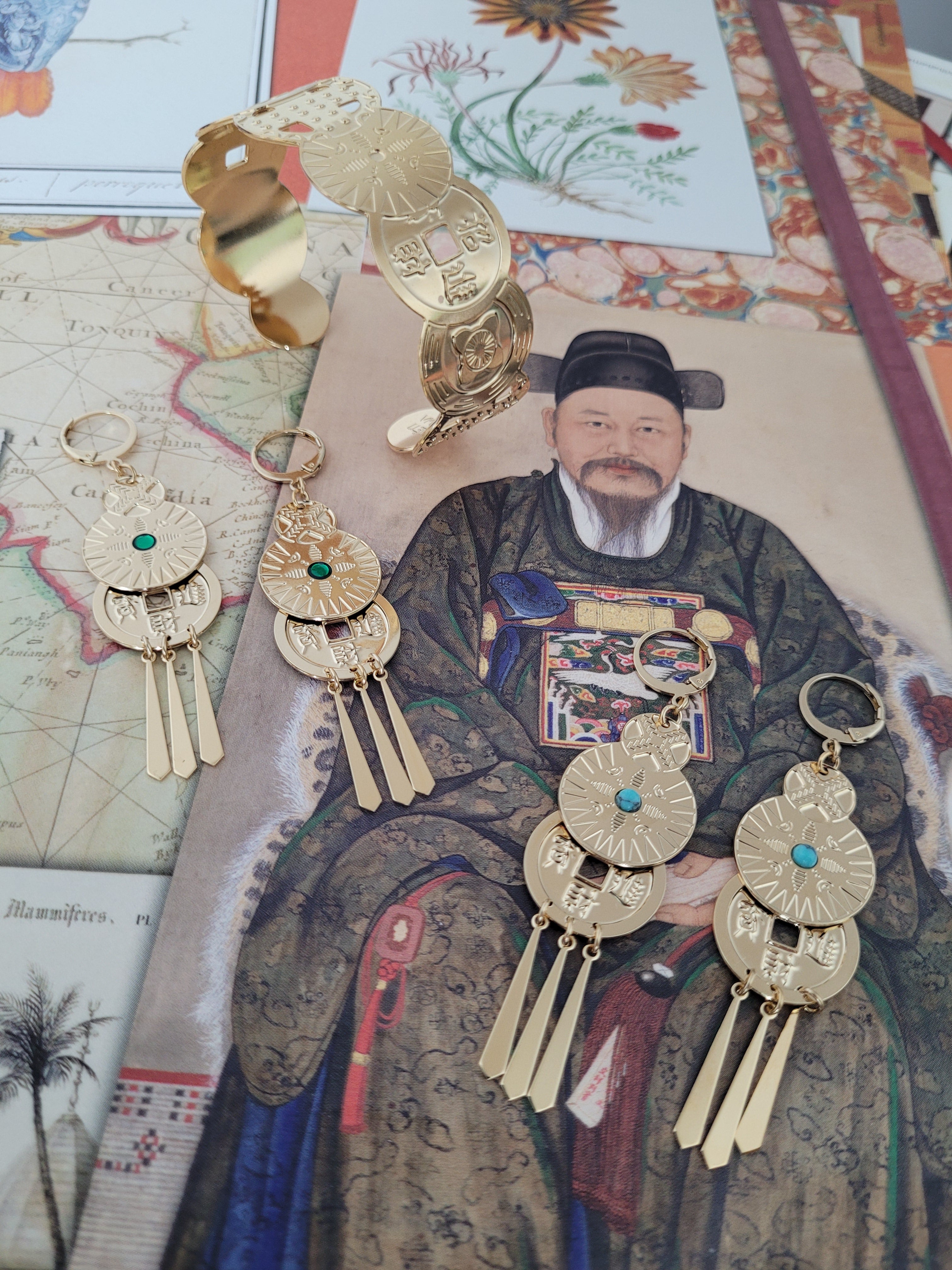 BOUCLES D'OREILLES TRÉSOR - AKHA