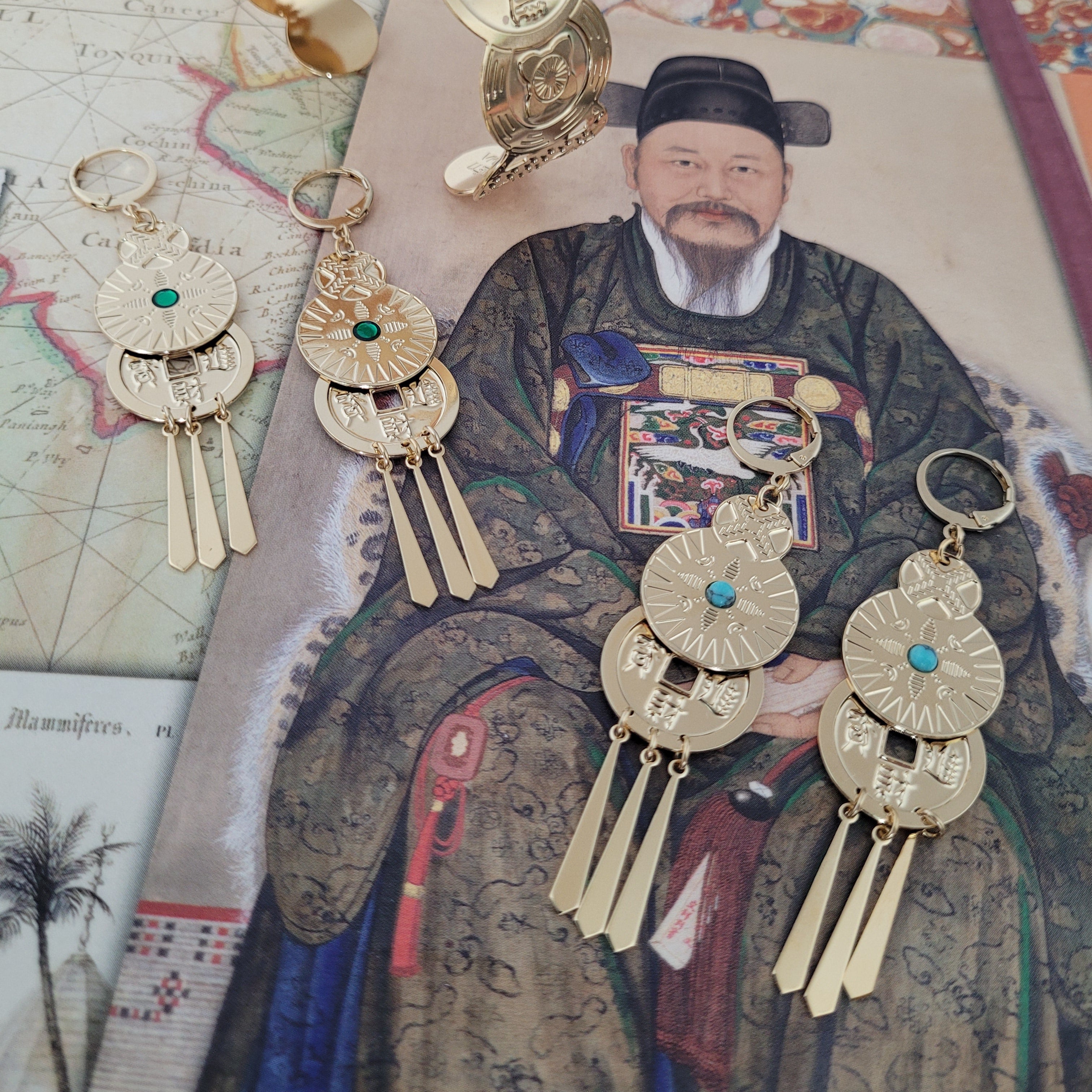 BOUCLES D'OREILLES TRÉSOR - AKHA