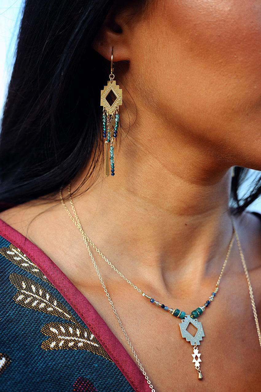 BOUCLES D'OREILLE MÉLINÉ - KILIM