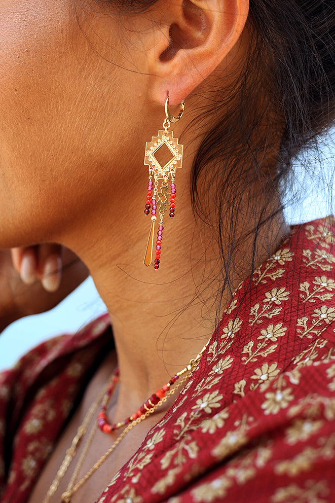 BOUCLES D'OREILLE MÉLINÉ - KILIM