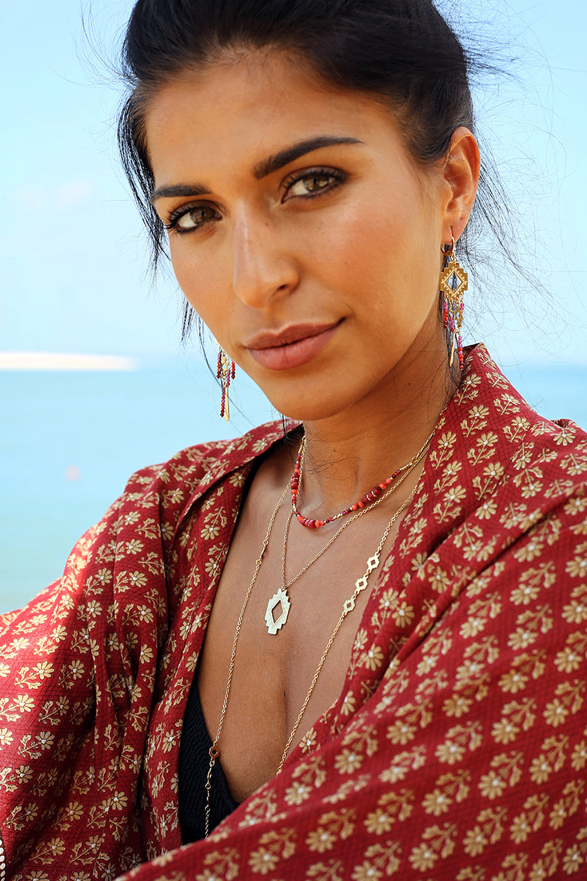 BOUCLES D'OREILLE MÉLINÉ - KILIM