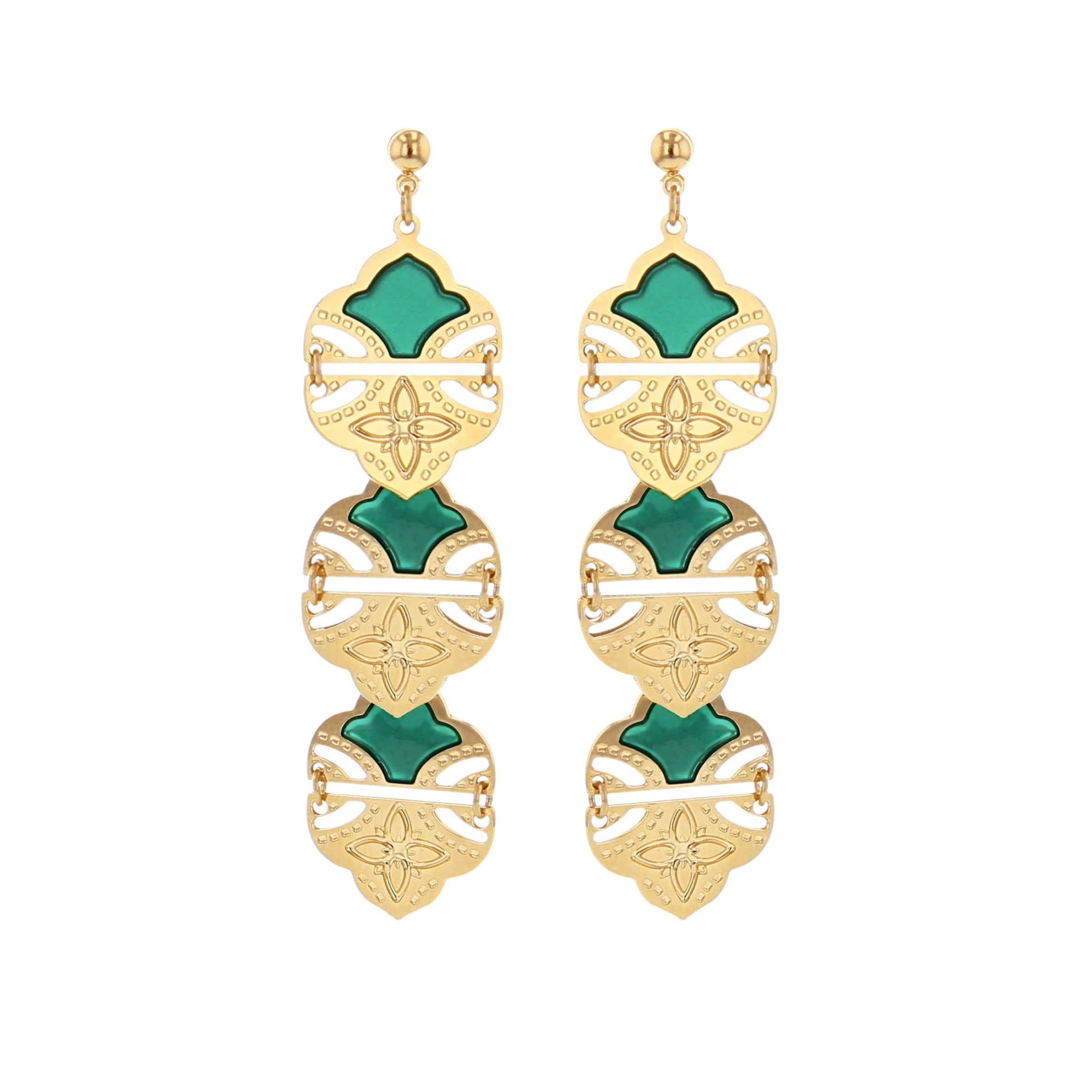 BOUCLES D OREILLES AMBER - DEHLI