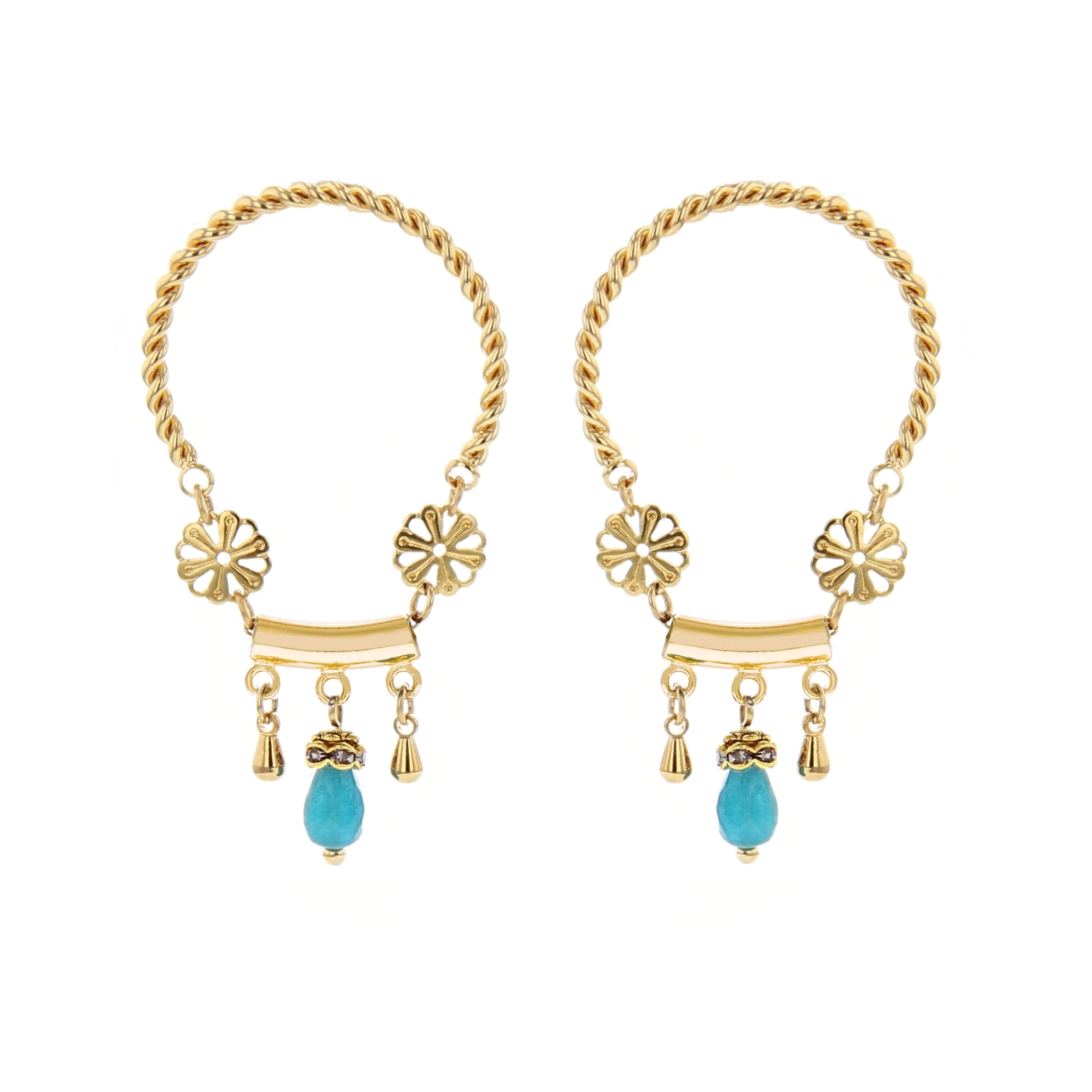 BOUCLES D'OREILLE TORSADE - DEHLI