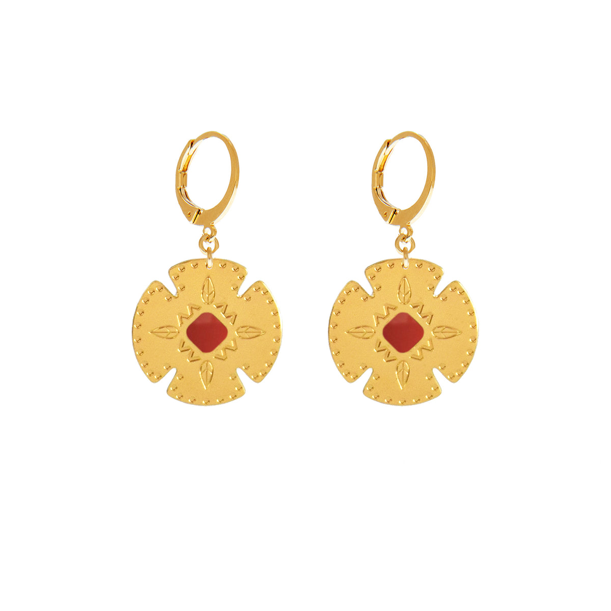 BOUCLES D OREILLE COCA - PACHAMAMA