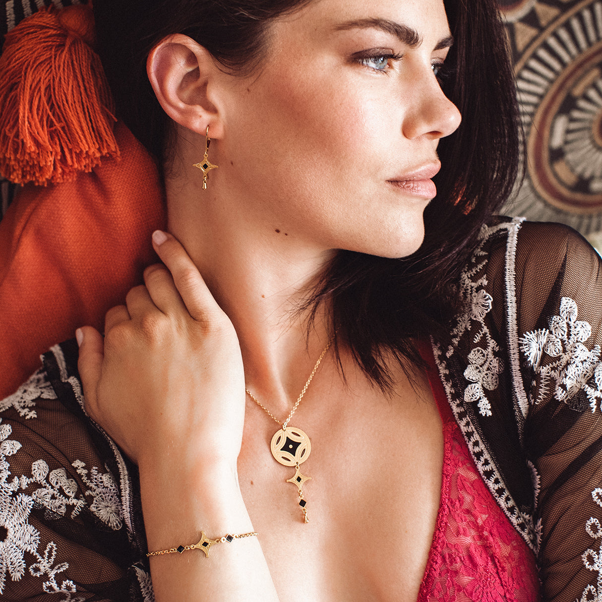 BOUCLES D'OREILLES TALISMAN - ZAGORA