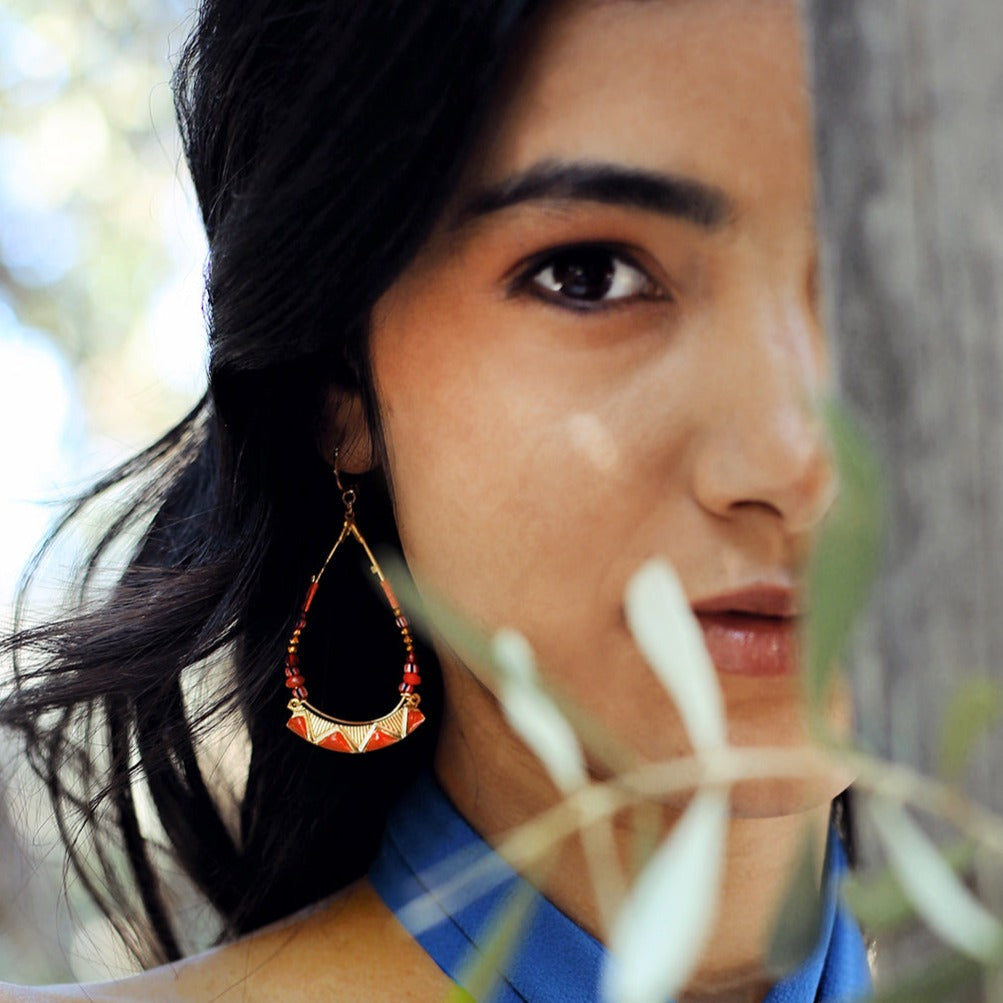 BOUCLES D OREILLES LASSI - AFRICA