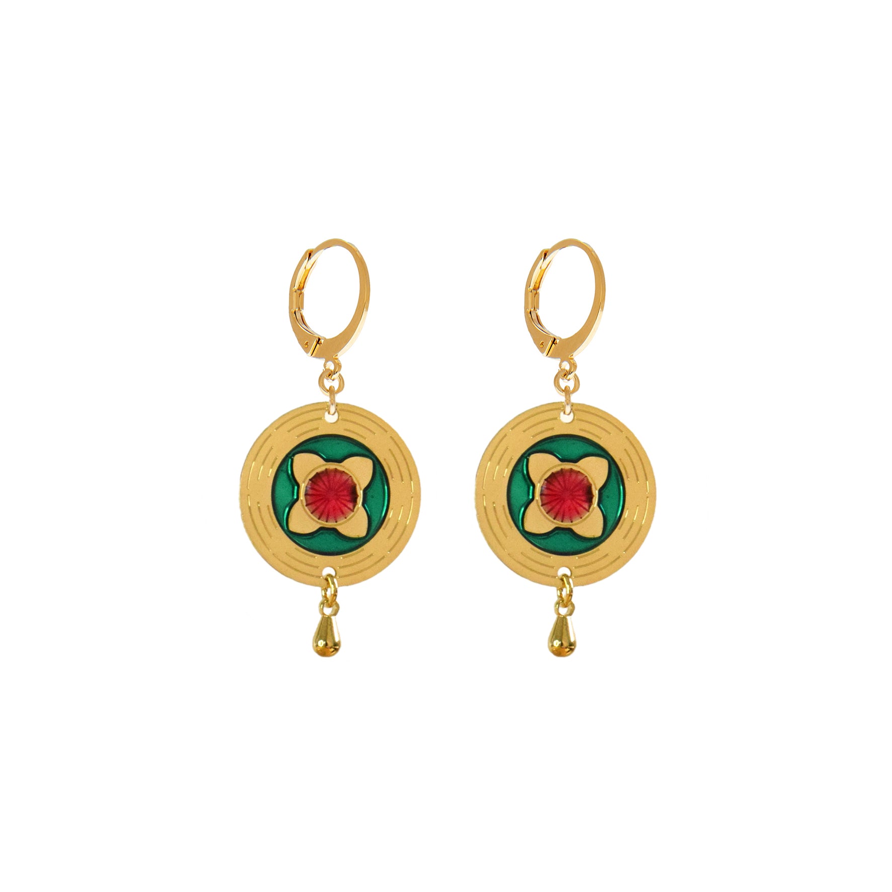 BOUCLES D OREILLES LOTUS - AKHA