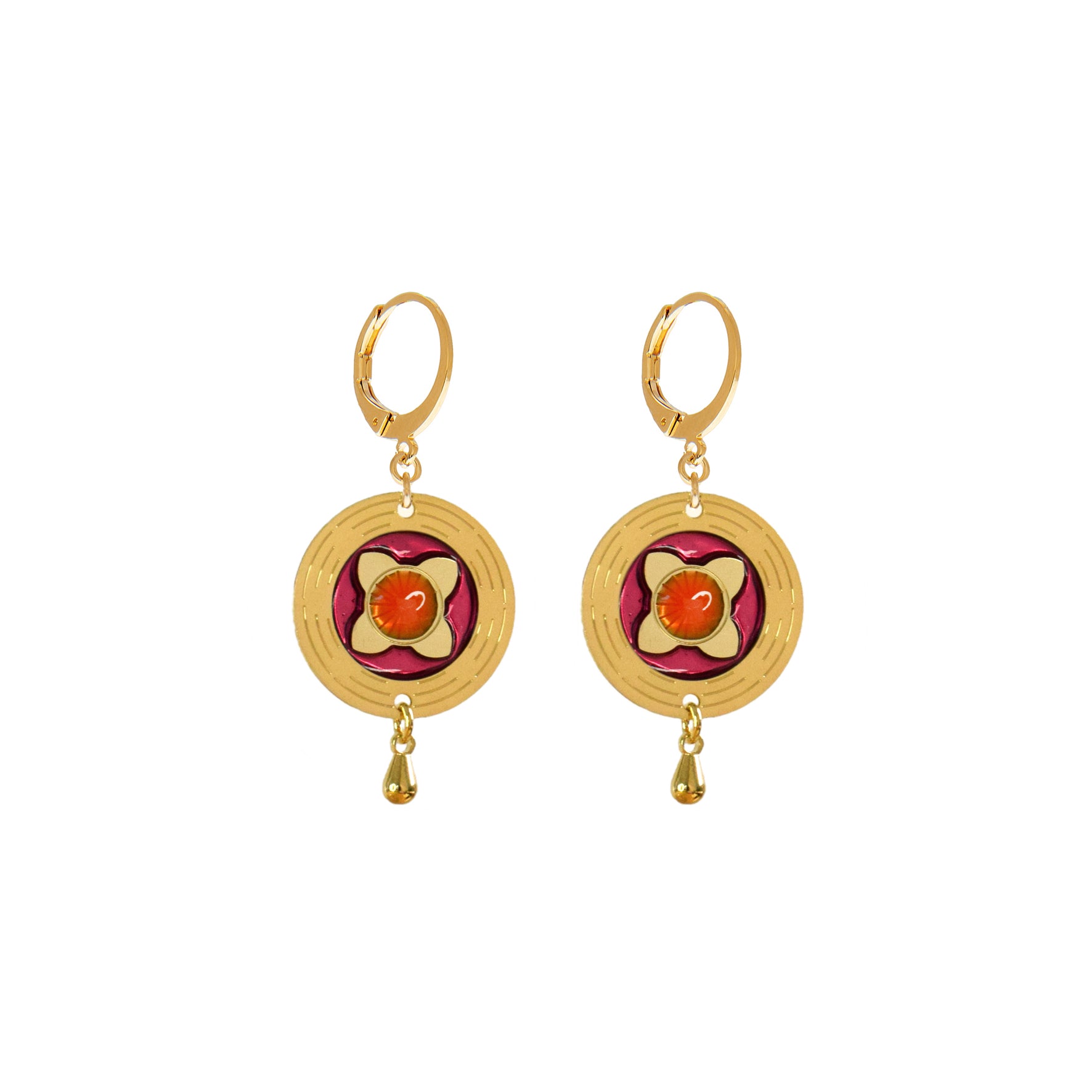 BOUCLES D OREILLES LOTUS - AKHA