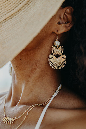 BOUCLES D'OREILLE SUNSET LONGUES - TROPIQUES