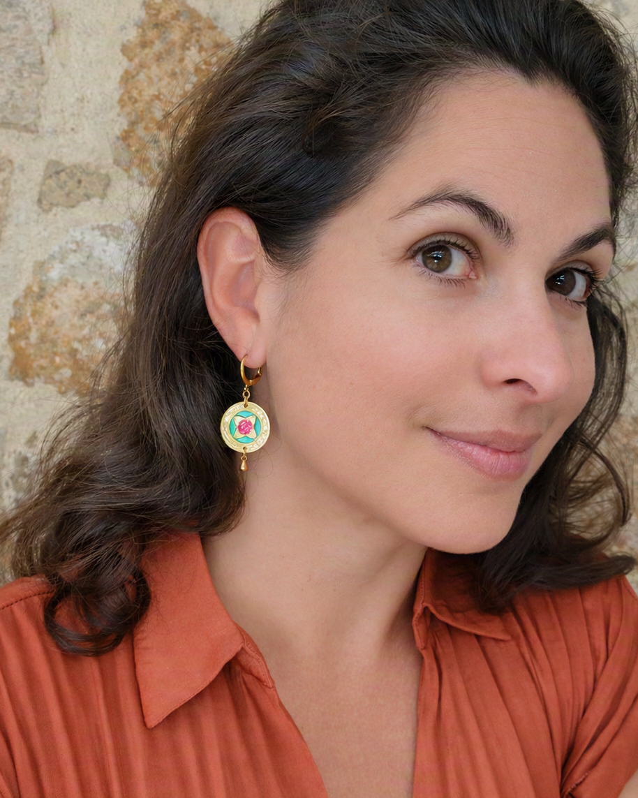 BOUCLES D OREILLES LOTUS - AKHA