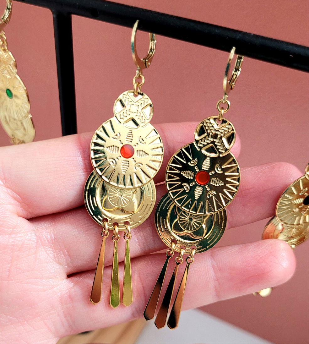 BOUCLES D'OREILLES TRÉSOR - AKHA