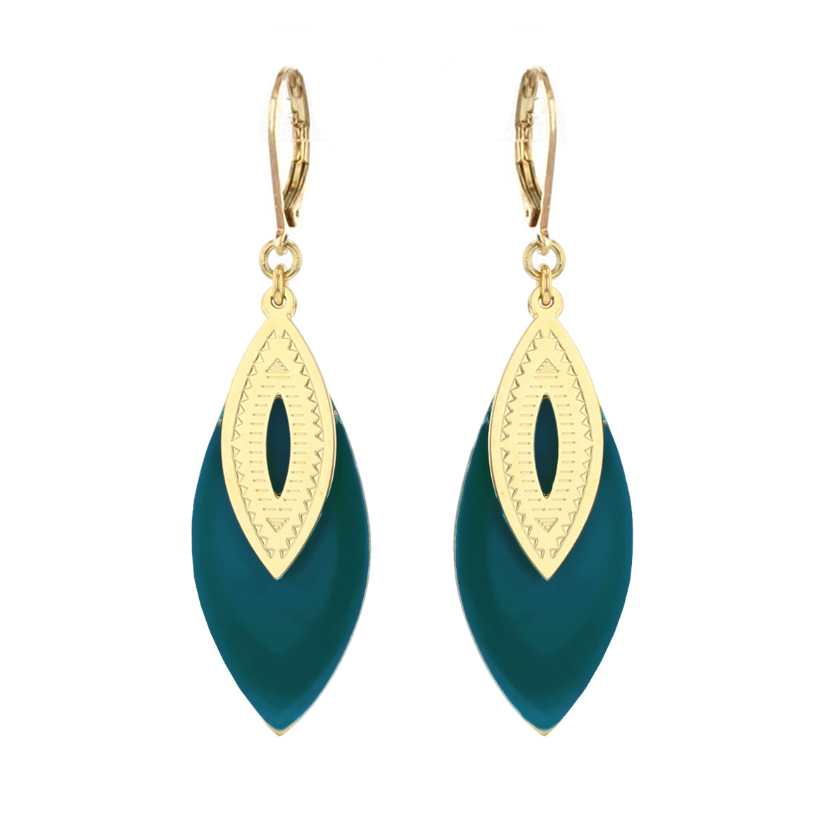 BOUCLES D'OREILLES FEUILLES