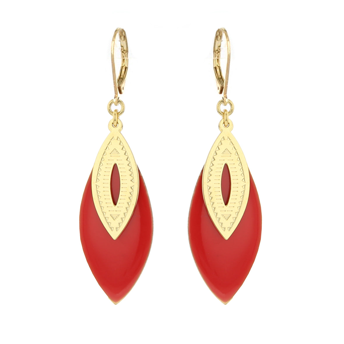 BOUCLES D'OREILLES FEUILLES