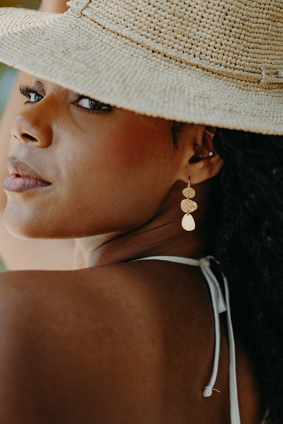 BOUCLES D'OREILLE COROSSOL DORÉ - TROPIQUES