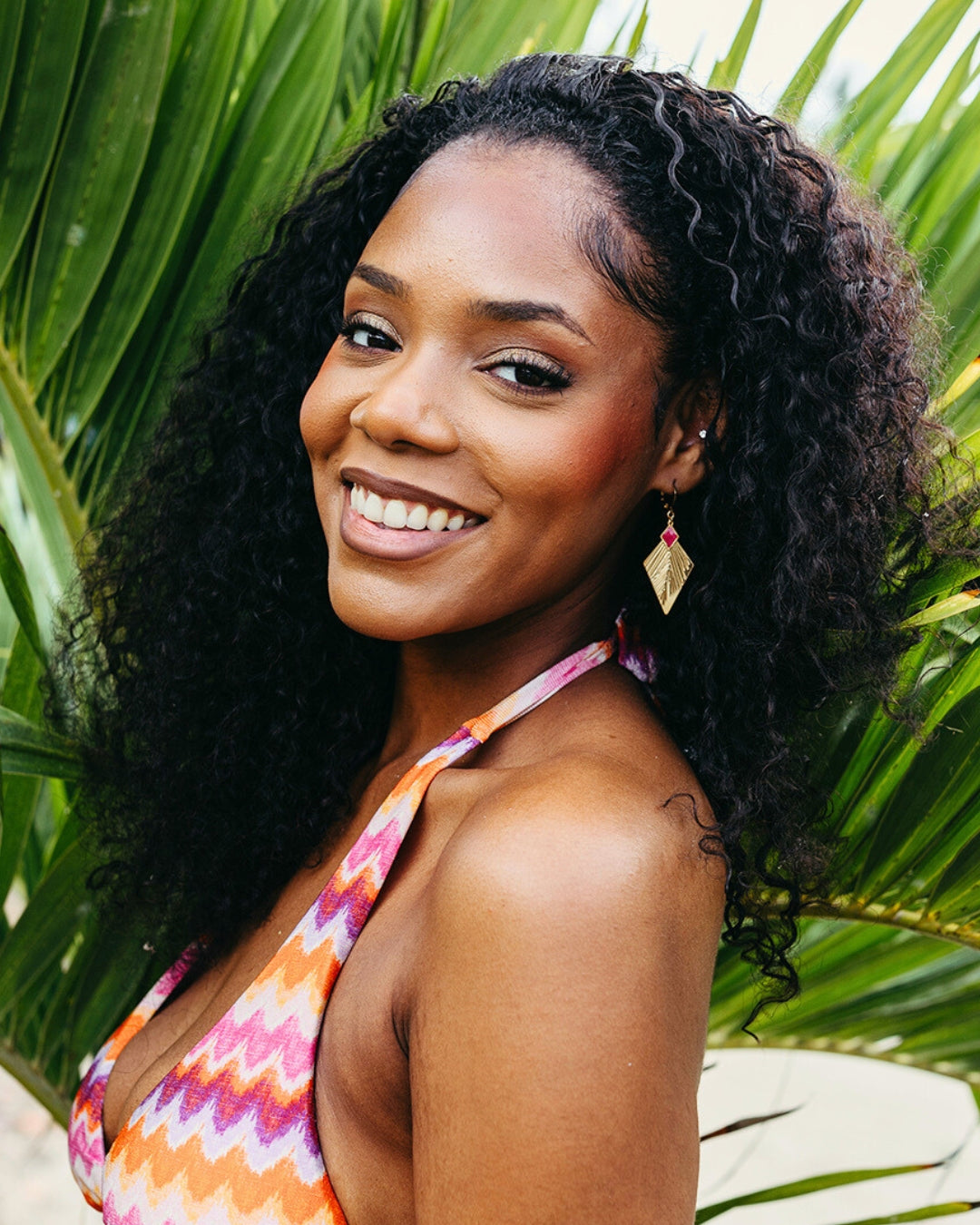 BOUCLES D'OREILLE PALMAÉ - TROPIQUES