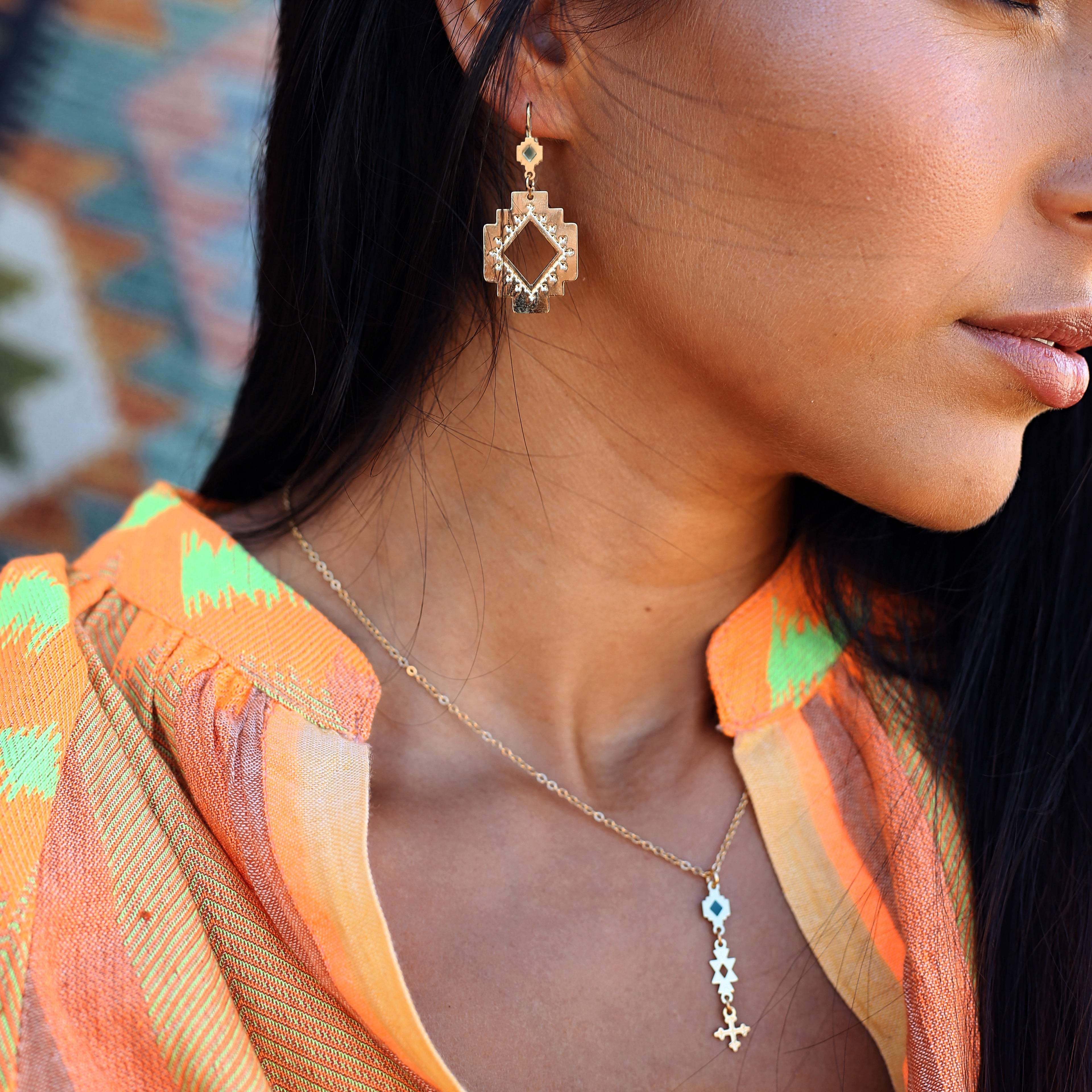 BOUCLES D'OREILLE VANA - KILIM