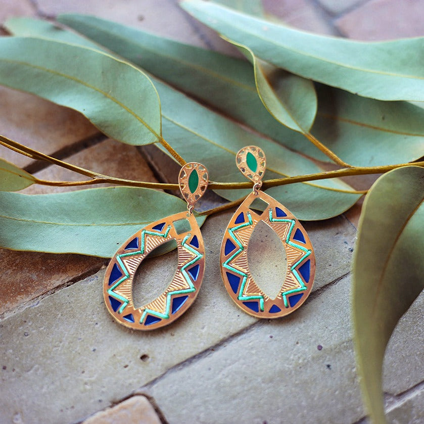 BOUCLES D OREILLES NEROBI - AFRICA