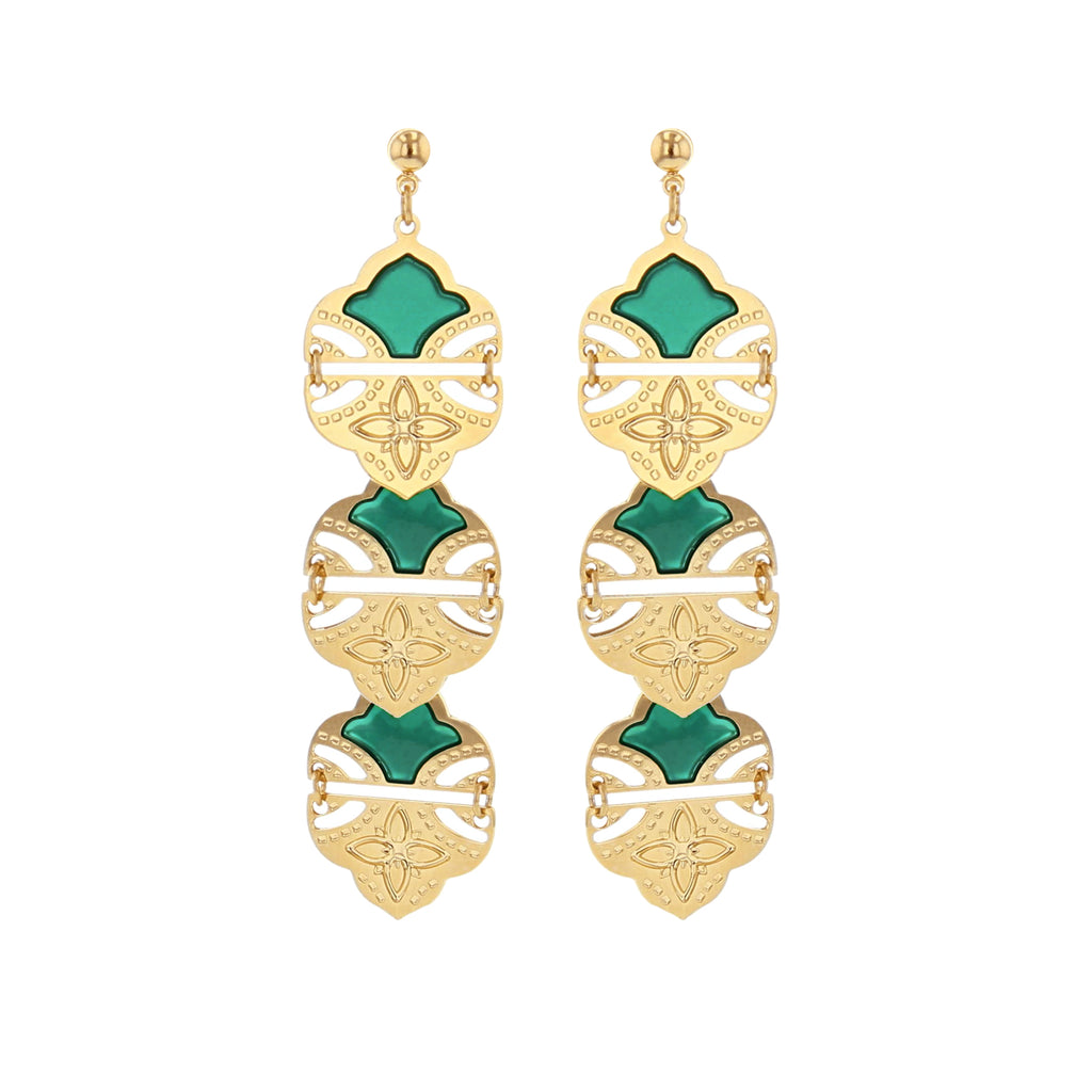 BOUCLES D OREILLES AMBER - DEHLI