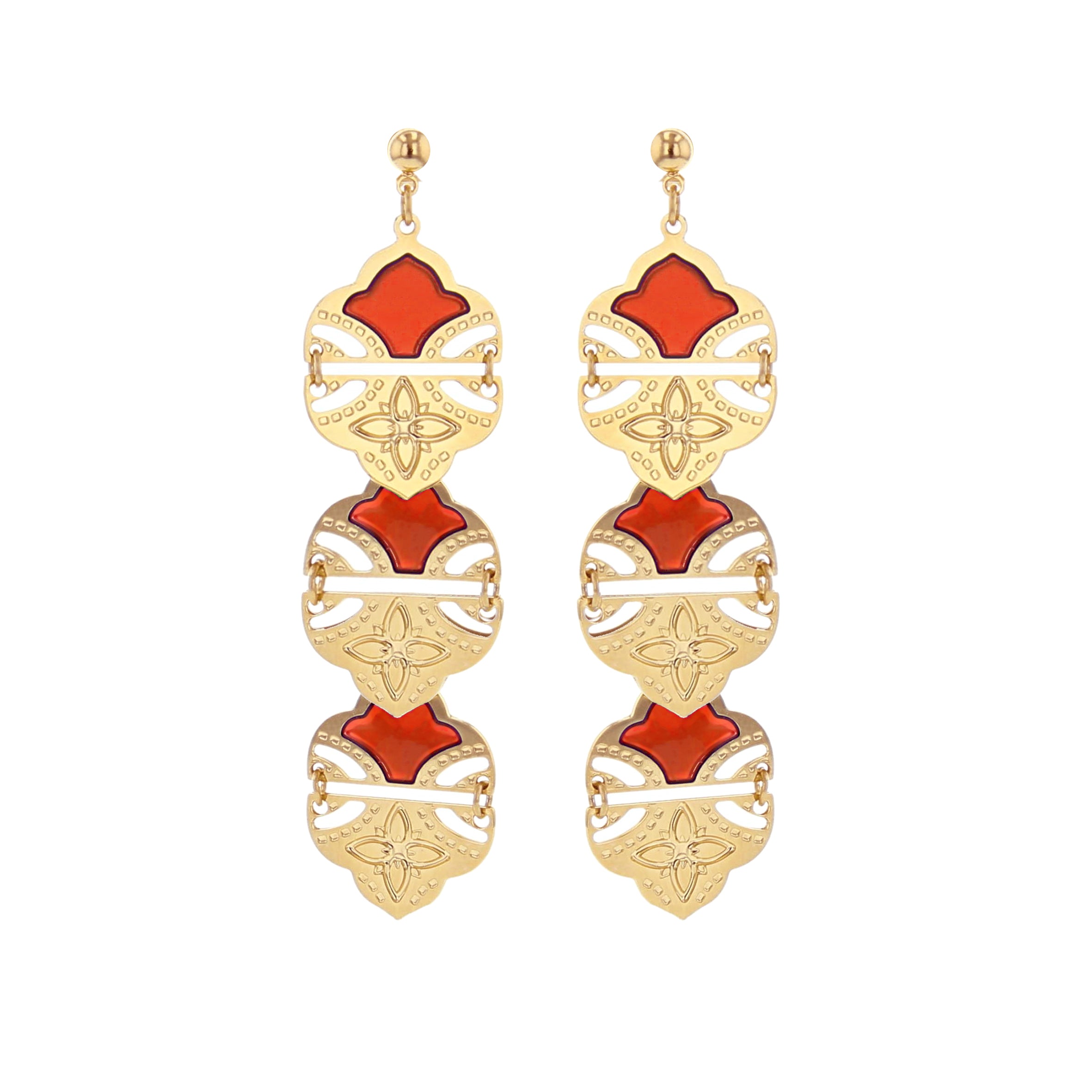 BOUCLES D OREILLES AMBER - DEHLI