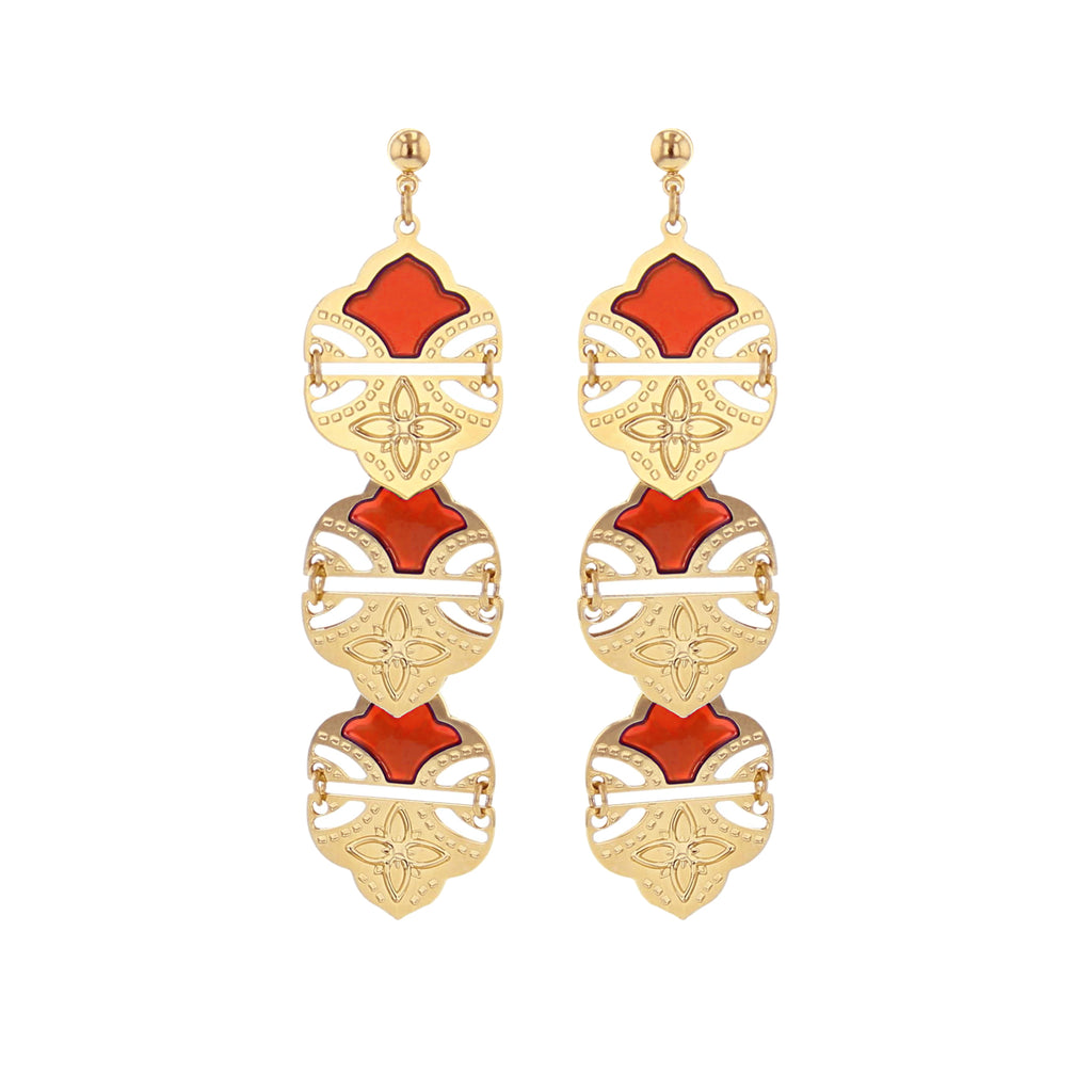 BOUCLES D OREILLES AMBER - DEHLI