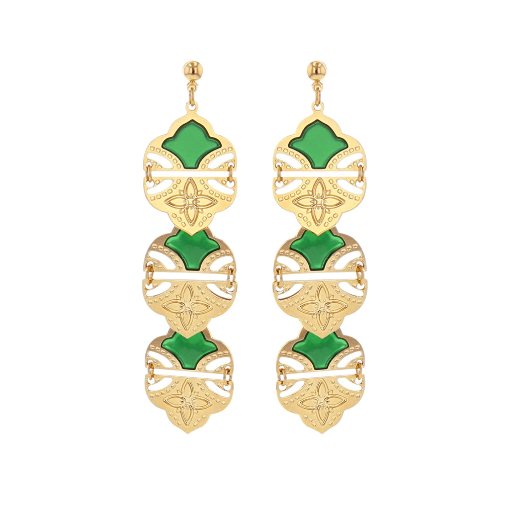 BOUCLES D OREILLES AMBER - DEHLI
