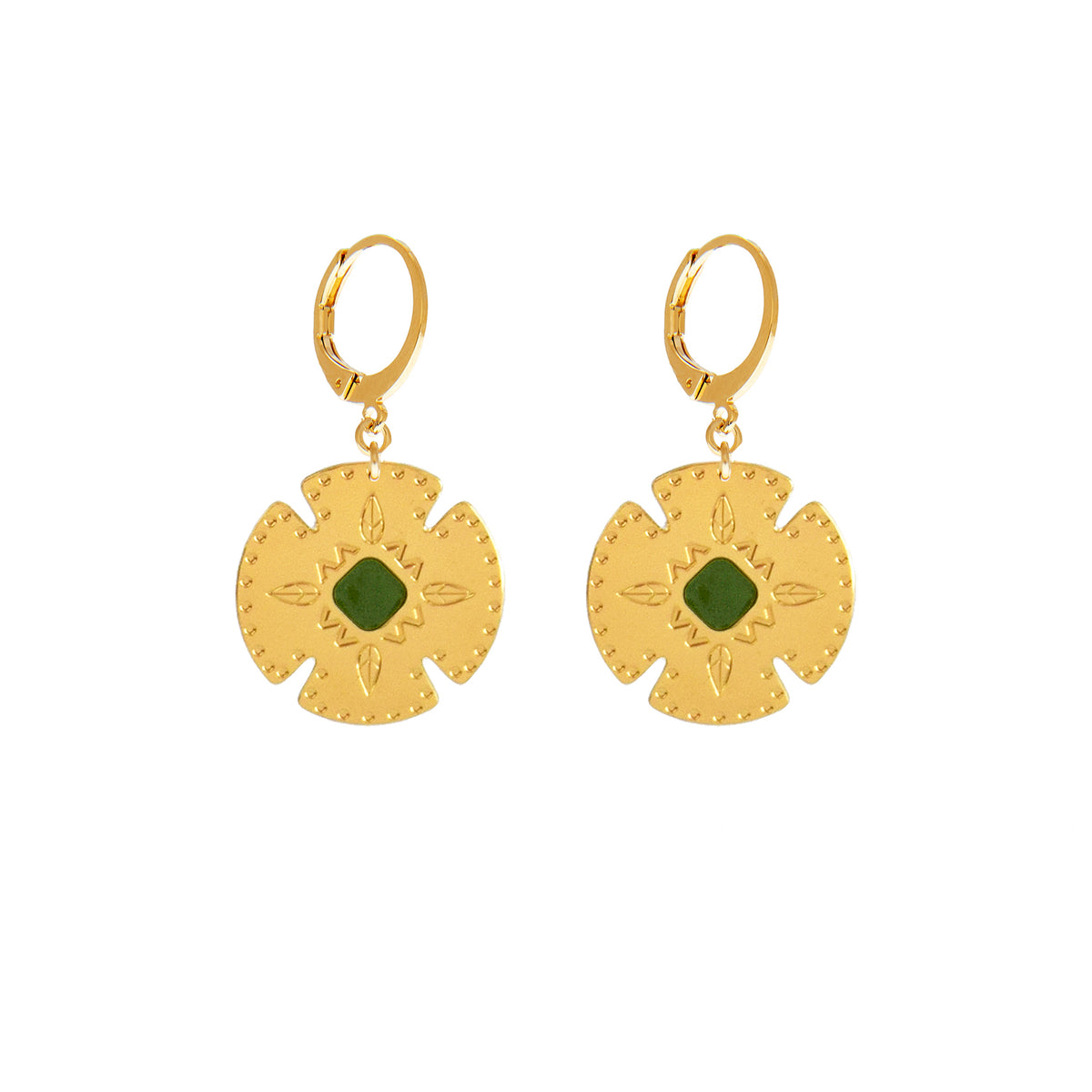 BOUCLES D OREILLE COCA - PACHAMAMA
