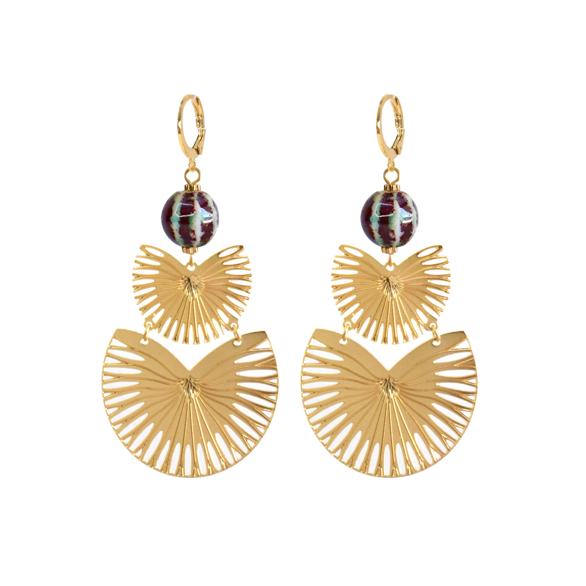 BOUCLES D'OREILLE SUNSET LONGUES - TROPIQUES