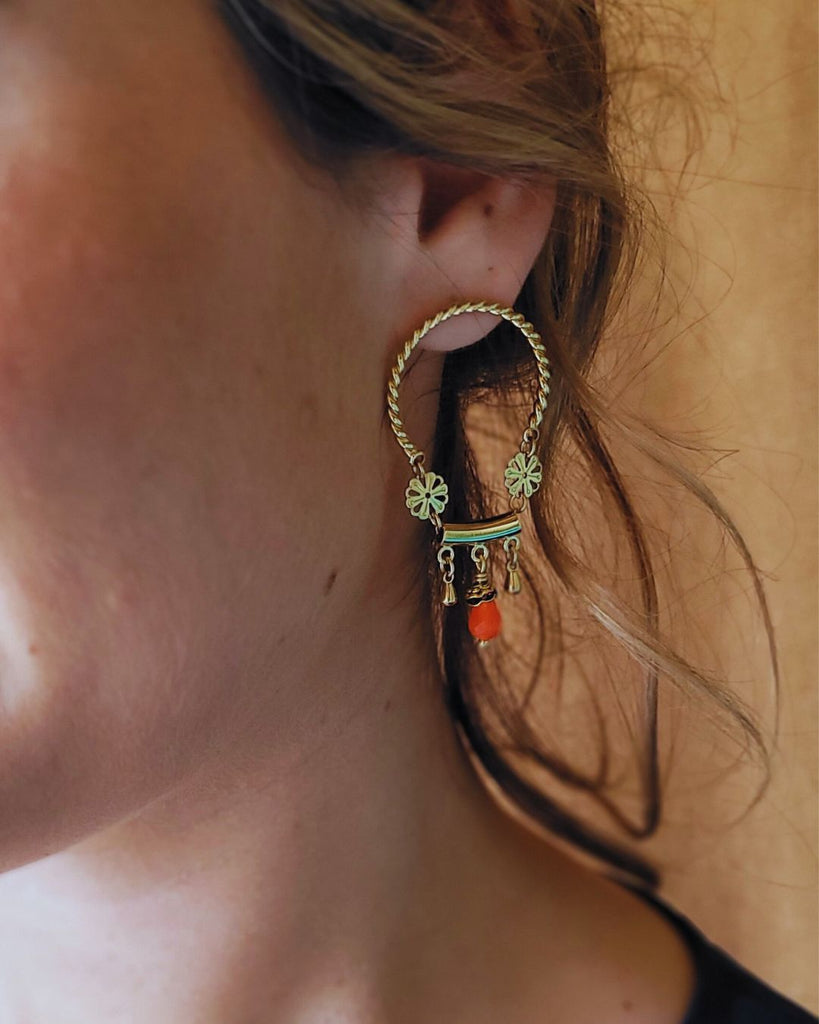 BOUCLES D'OREILLE TORSADE - DEHLI