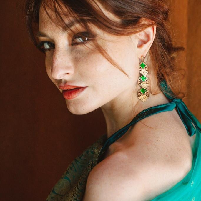 BOUCLES D OREILLES AMBER - DEHLI