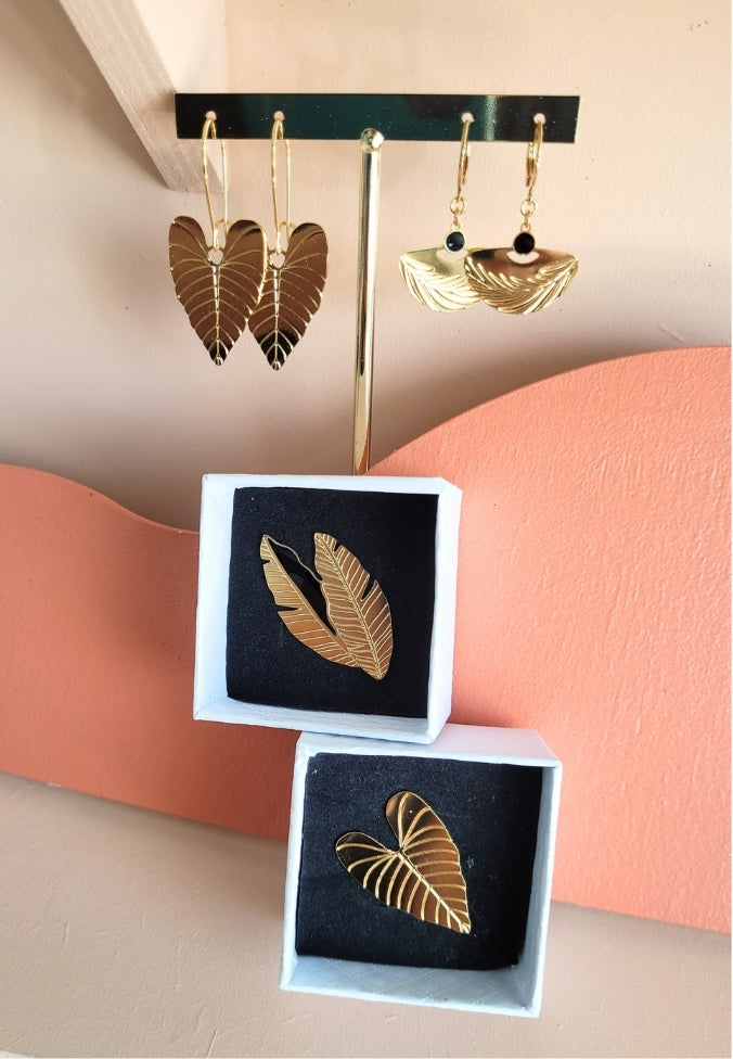 BOUCLES D'OREILLE PHILO-COEUR - TROPIQUES