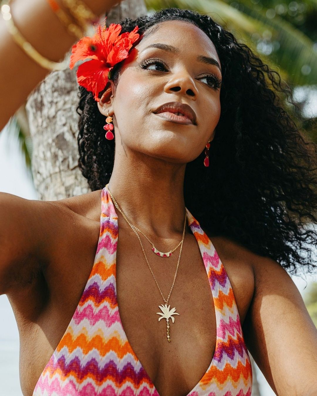 COLLIER RÉGLABLE PALMIER - TROPIQUES