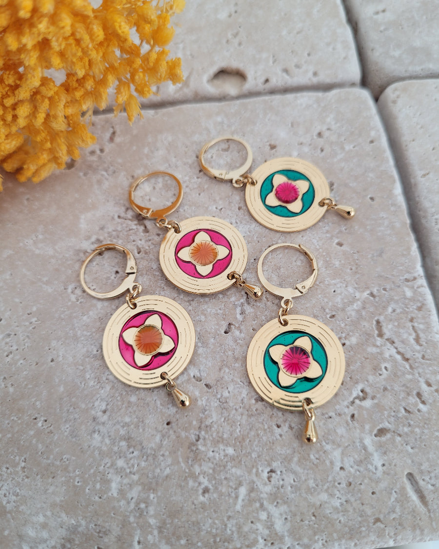 BOUCLES D OREILLES LOTUS - AKHA
