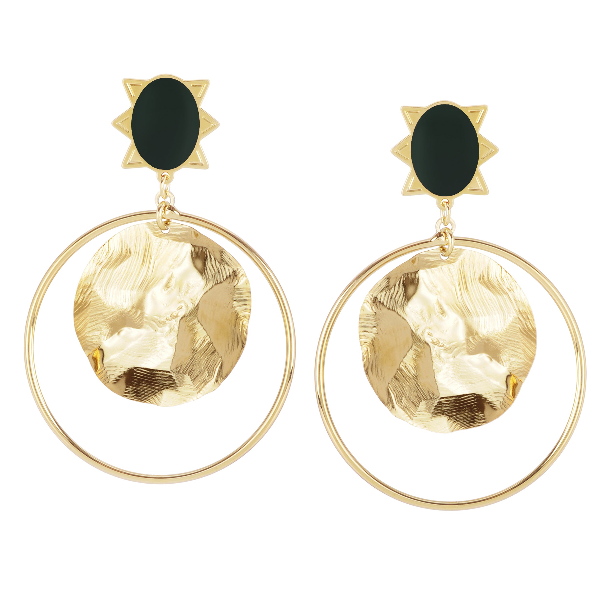 BOUCLES D'OREILLES MARTELÉES