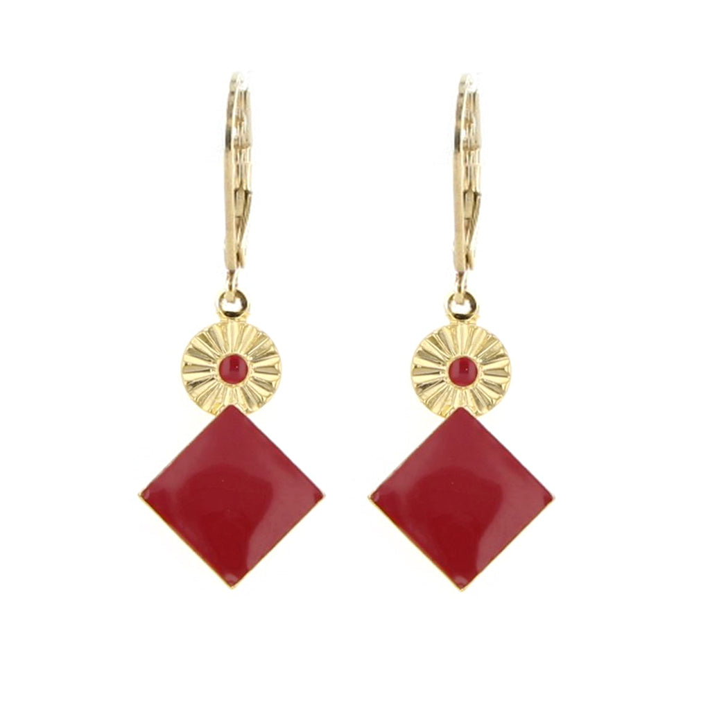 BOUCLES D'OREILLES CARRÉ - SHINE