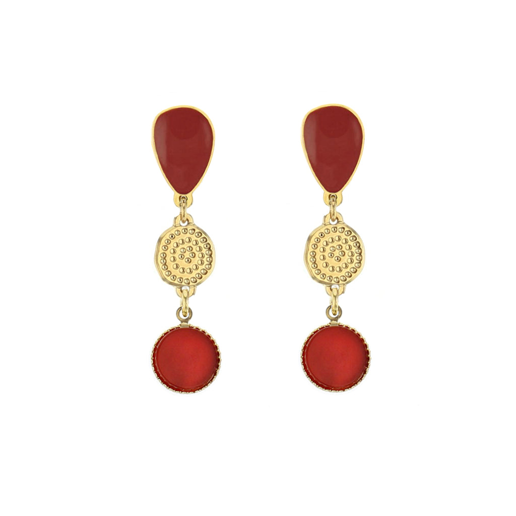 BOUCLES D'OREILLES GALET TRIO - ORIGINES