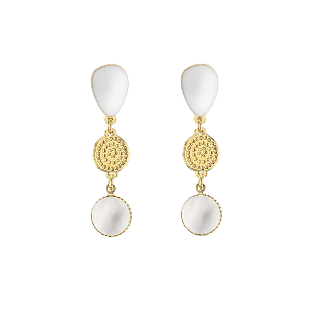 BOUCLES D'OREILLES GALET TRIO - ORIGINES