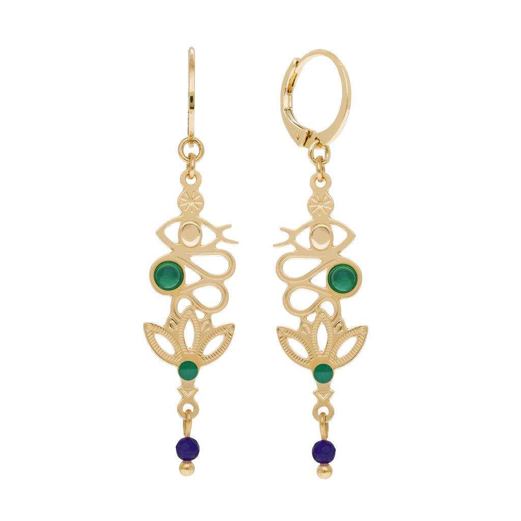 BOUCLES D'OREILLES LUXOR perle - ISIS